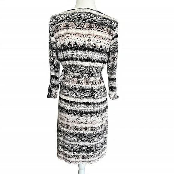Calvin Klein Snakeskin Print Wrap Dress – Size S (2-4) - Picture 4 of 9